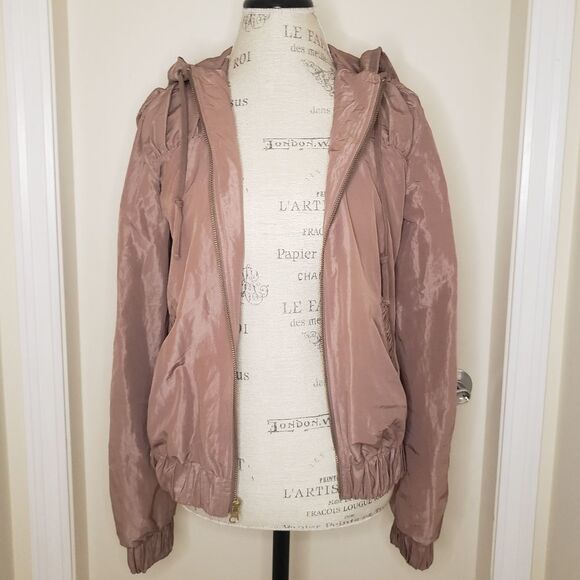 Pink Hoodie Bomber Jacket - Picture 5 of 11